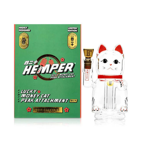 Hemper Hemper | Lucky Money Cat Peak Attachment Vaporizer Attachments | Planet Caravan