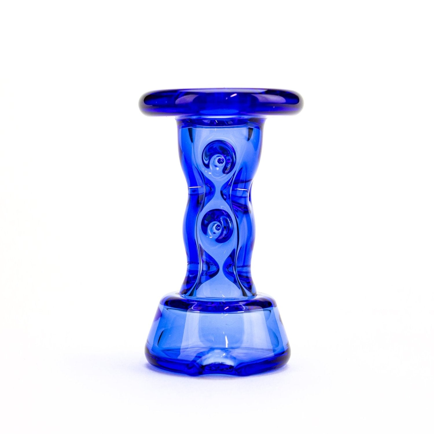Durin Glass Blue Cooling Tower Peak Dry Top DUR10 Vaporizer Attachments | Planet Caravan