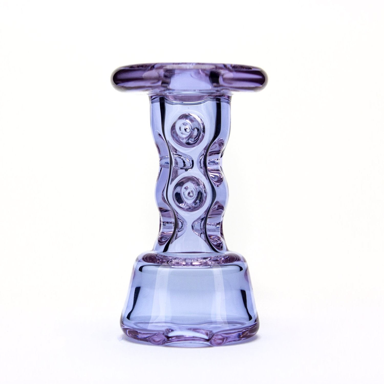Durin Glass Trans Purple Cooling Tower Peak Dry Top DUR22 Vaporizer Attachments | Planet Caravan
