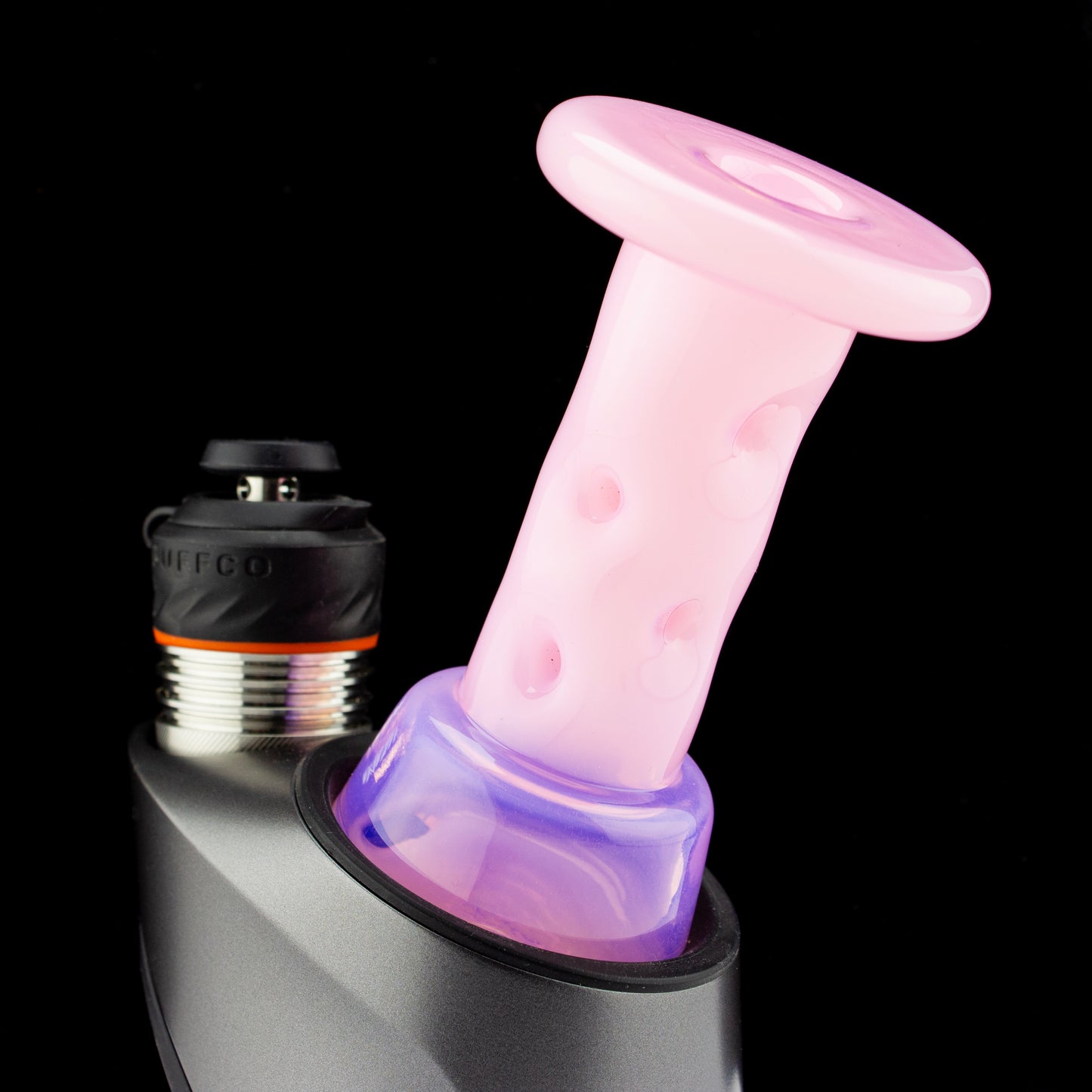Durin Glass Milky Pink Cooling Tower Dry Top Attachment #DUR28 - Planet Caravan