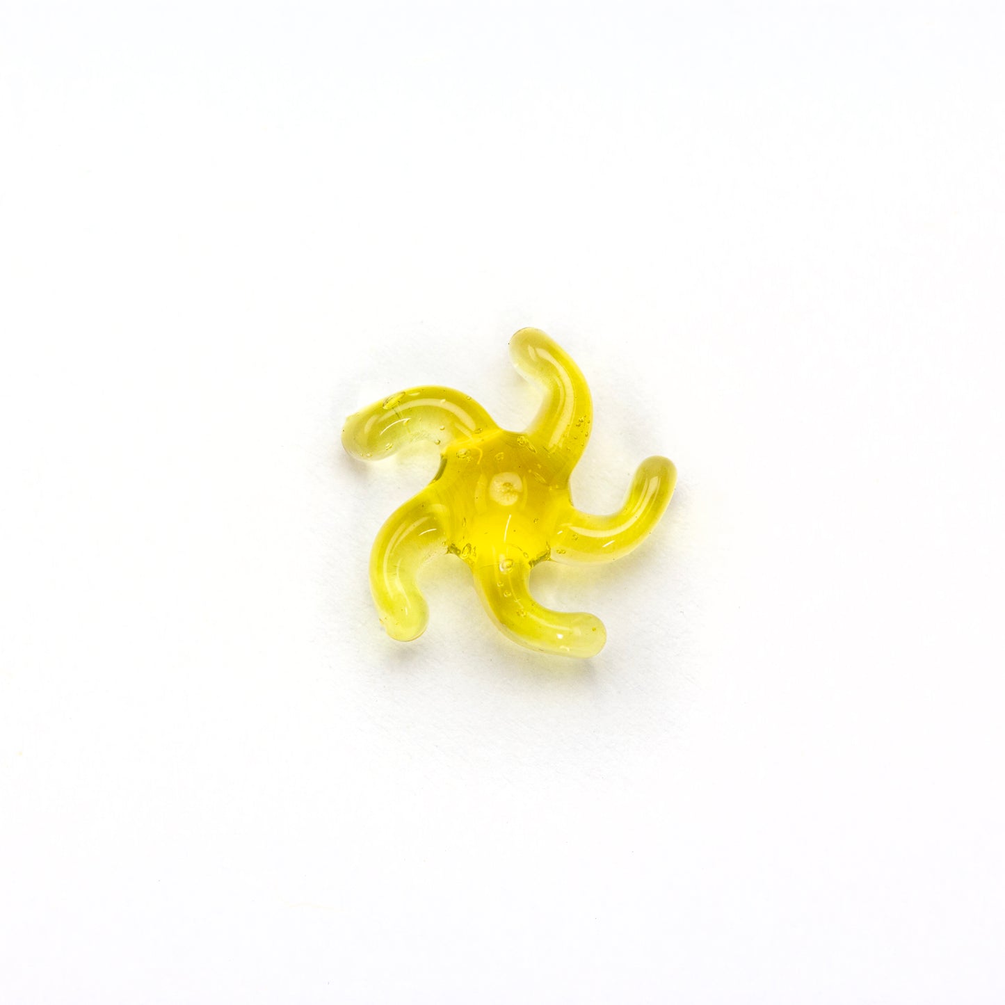 Yarbi Glass Yellow Proxy Spinner Pearl #YAR43 - Planet Caravan