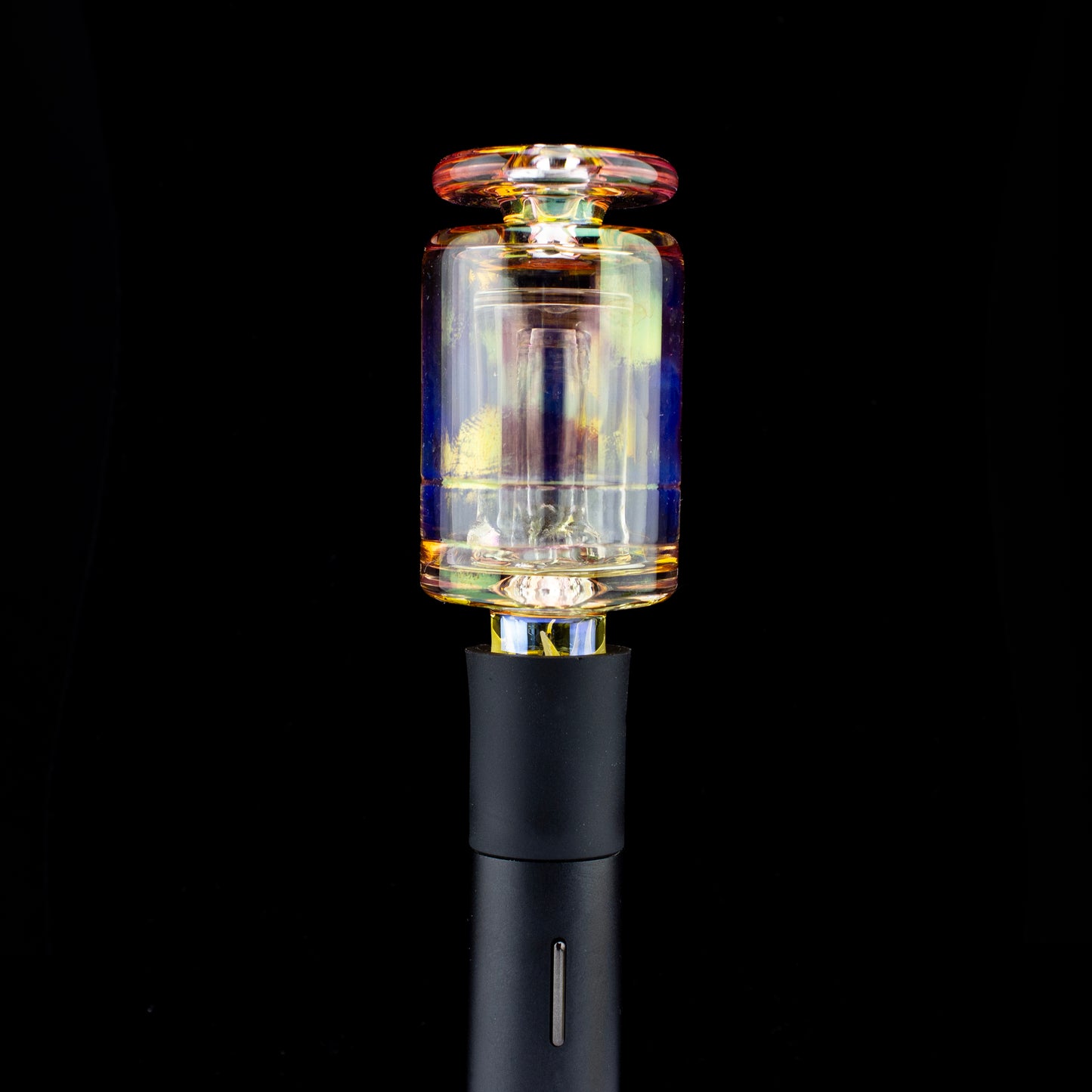 Slate Glass Gold Fumed Pivot Bubbler Mouthpiece #SLA03 - Planet Caravan
