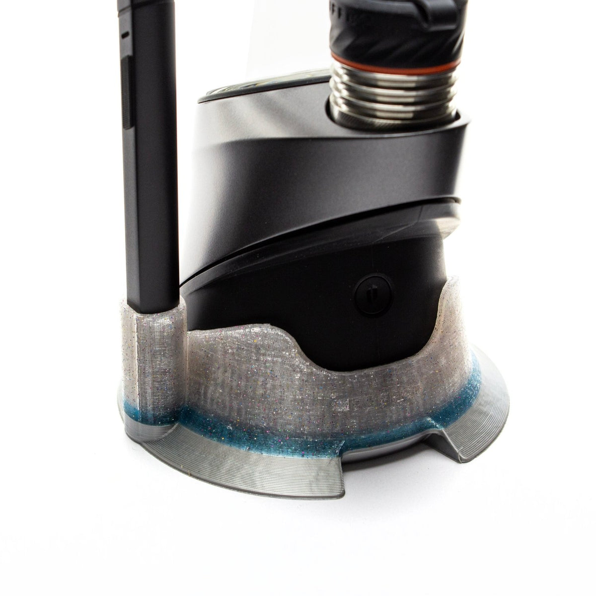 Derek Holtz Derek Holtz - Sparkle Clear, Blue &Silver Sparkle Peak Pro + Hot Knife Base DHZ48 Vaporizer Accessories | Planet Caravan
