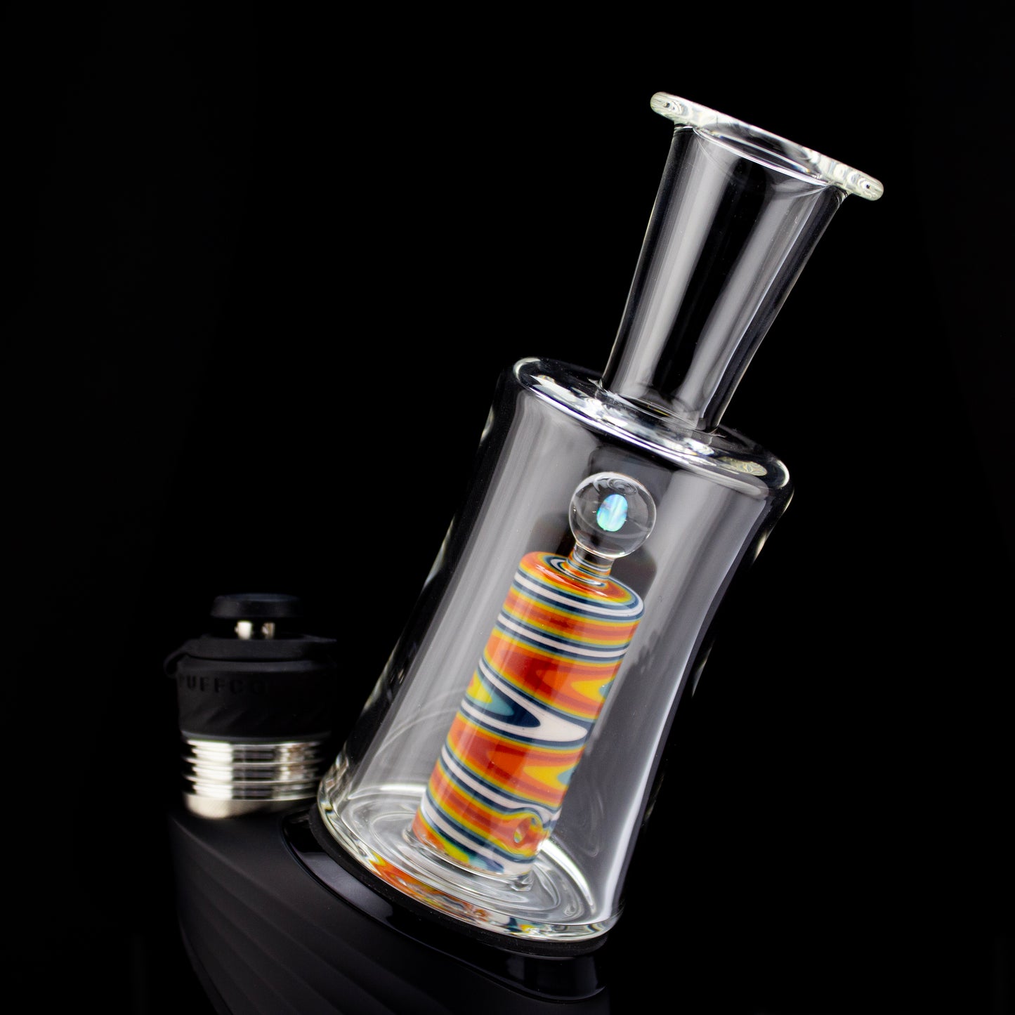 Mike D Glass Rainbow Linework Opal Peak Bubbler #MKD04 - Planet Caravan