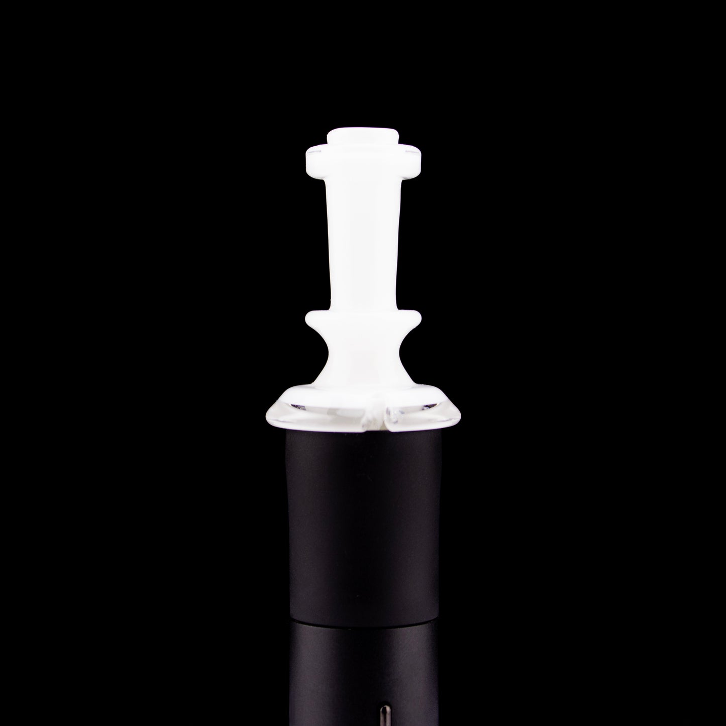 Twisted Boro Glass Lotus White Pivot Tip #TWB03 - Planet Caravan