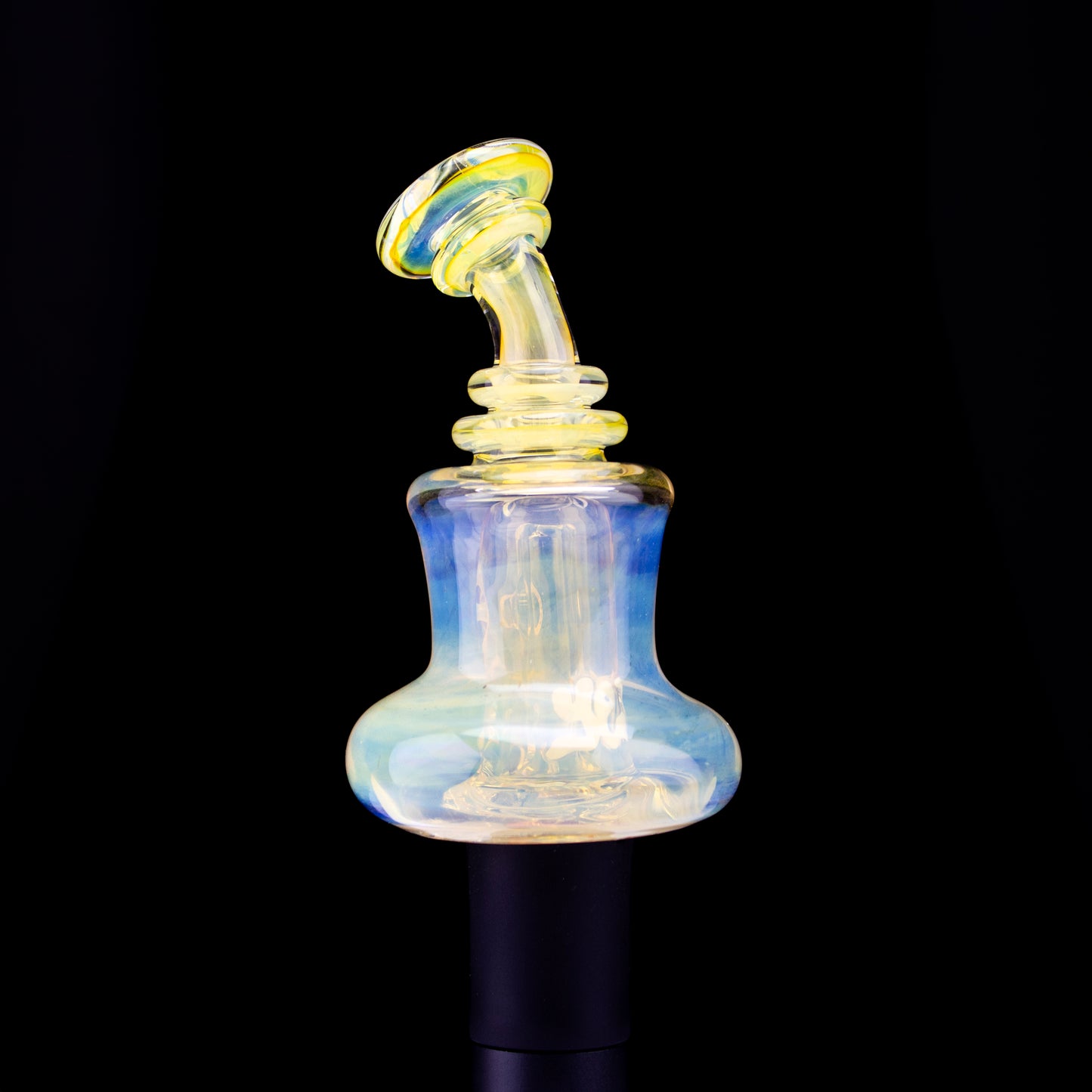 Glass By Yeti Silver Fumed Pivot Shredder Bubbler #YD112 - Planet Caravan