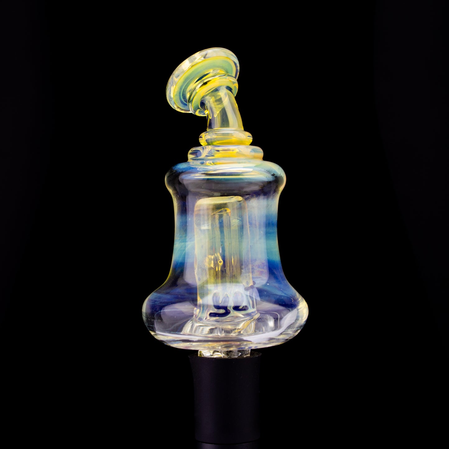 Glass By Yeti Silver Fumed Pivot Shredder Bubbler #YD114 - Planet Caravan