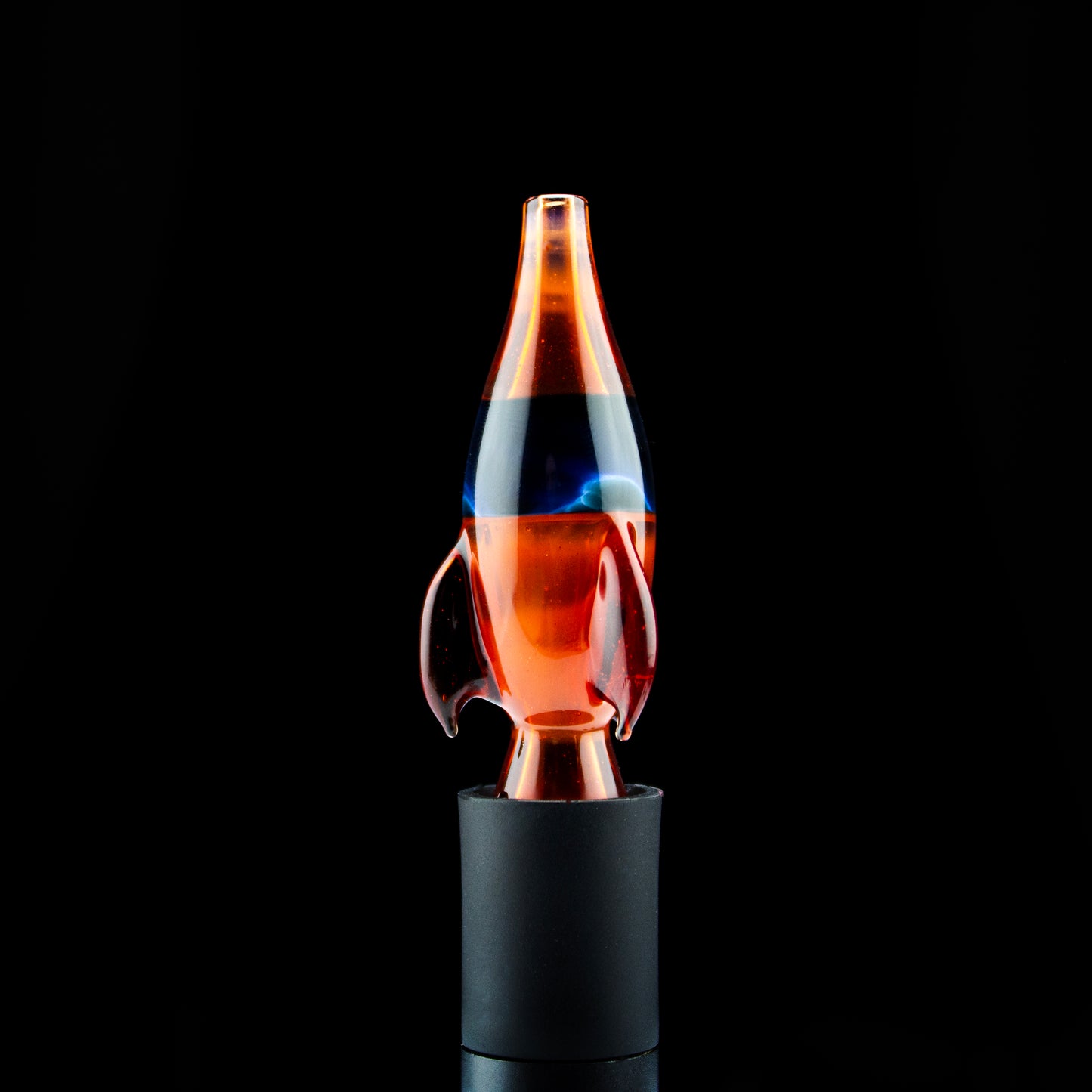 Uzzi Glass Ruby Slippers/Ghost (Fade-2-Blk) Rocket Pivot Tip #UZI44 - Planet Caravan