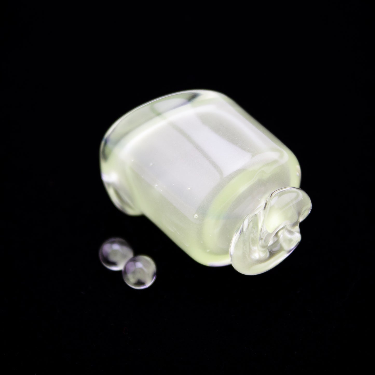 Kizmit Glass Ghosted Antidote Pivot Spinner Tip & Pearls #KZM45 - Planet Caravan