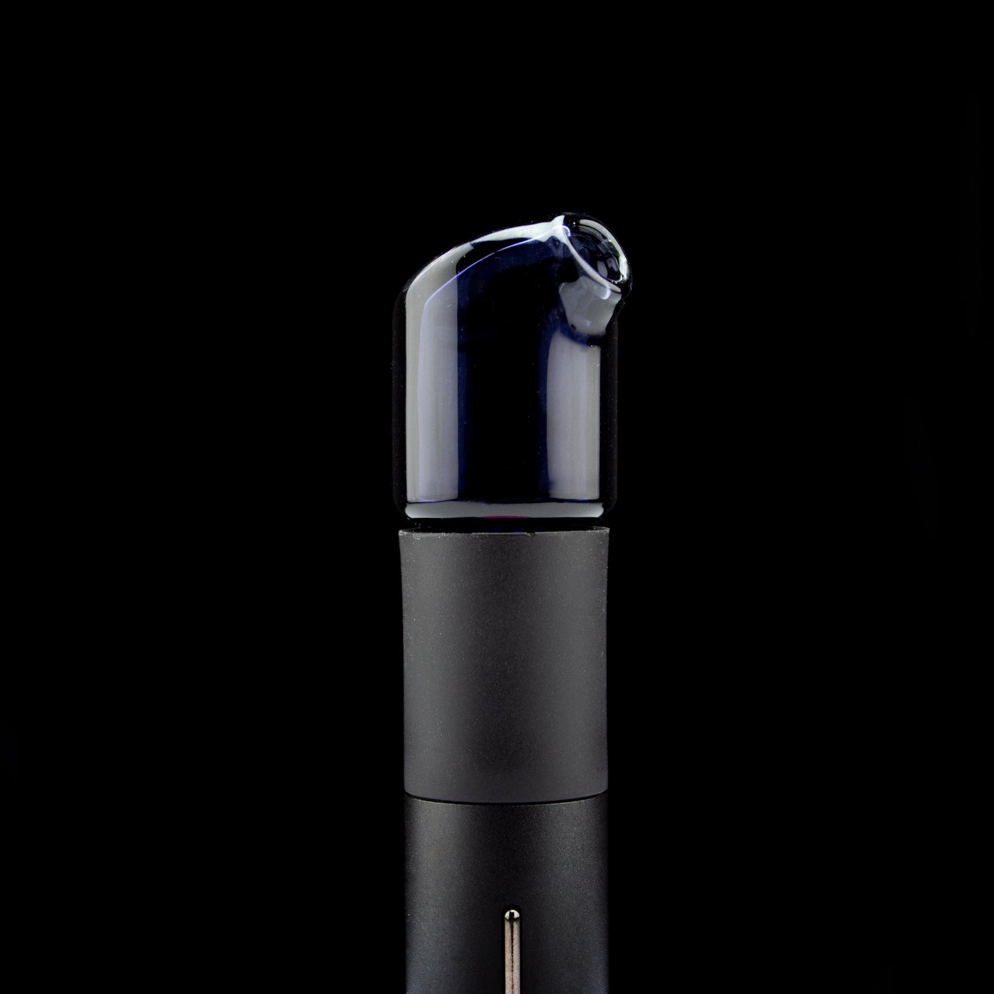 Kizmit Glass Black Grape Pivot Spinner Tip & Pearls #KZM25 - Planet Caravan