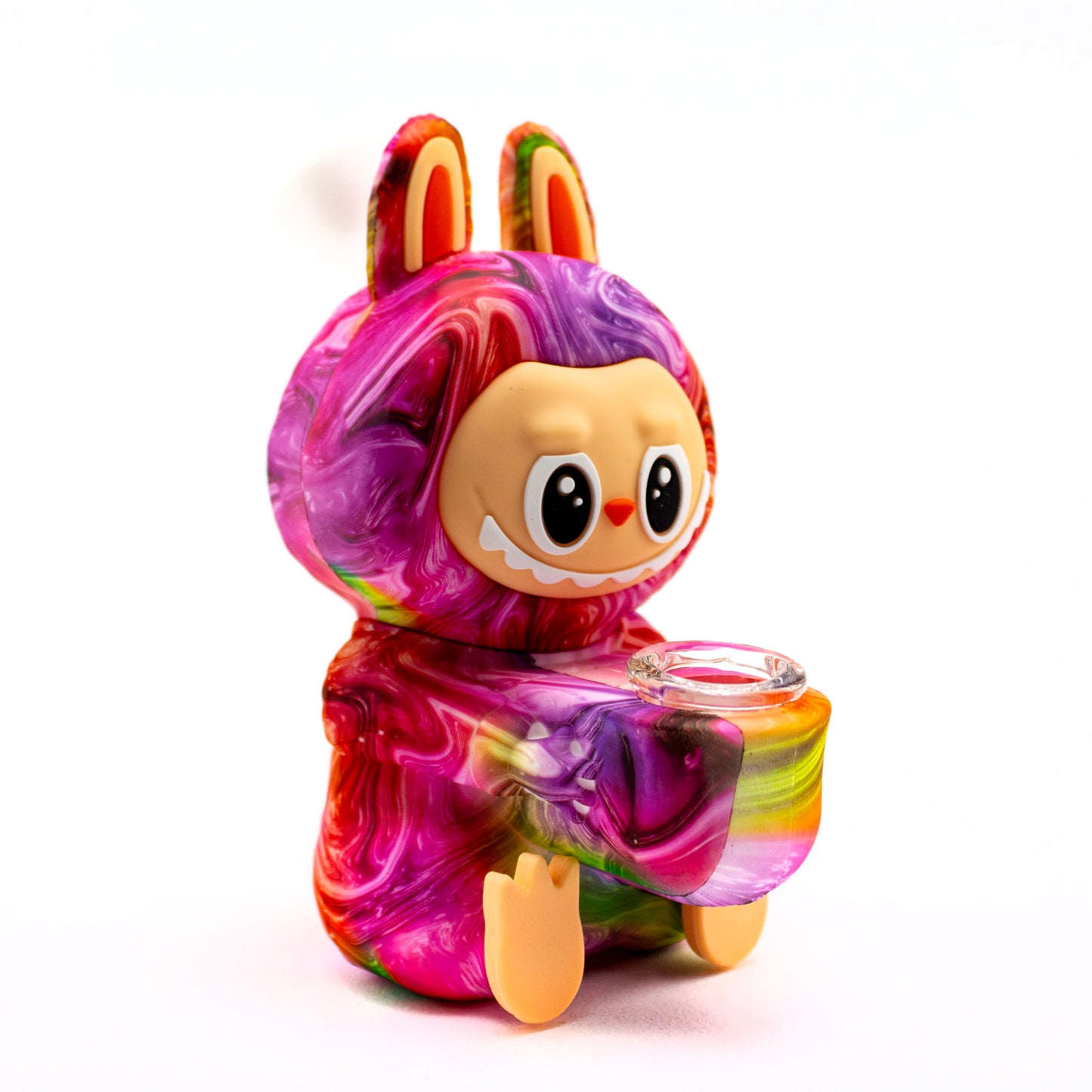 Planet Caravan Happy Labubu Silicone Bubbler - Planet Caravan