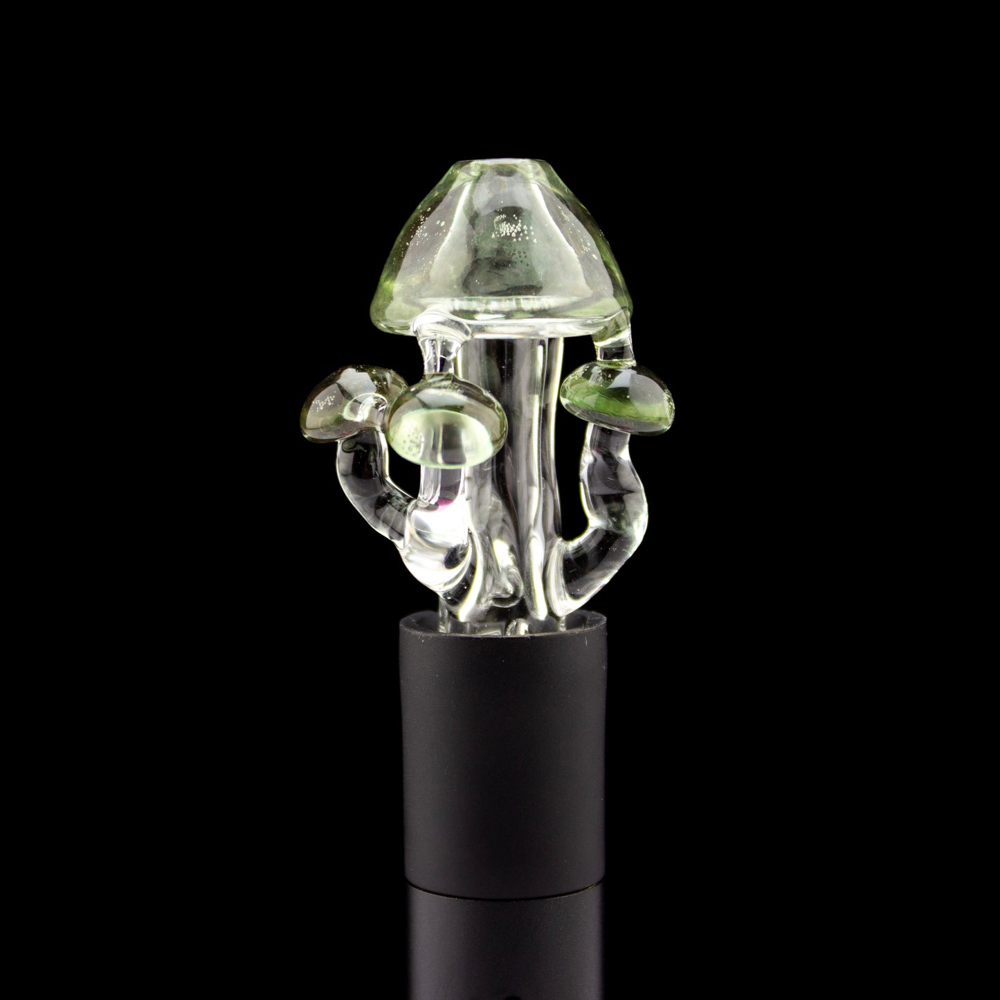Biohaz Creations Transparent Green Mushroom Pivot Tip #BIC52 - Planet Caravan