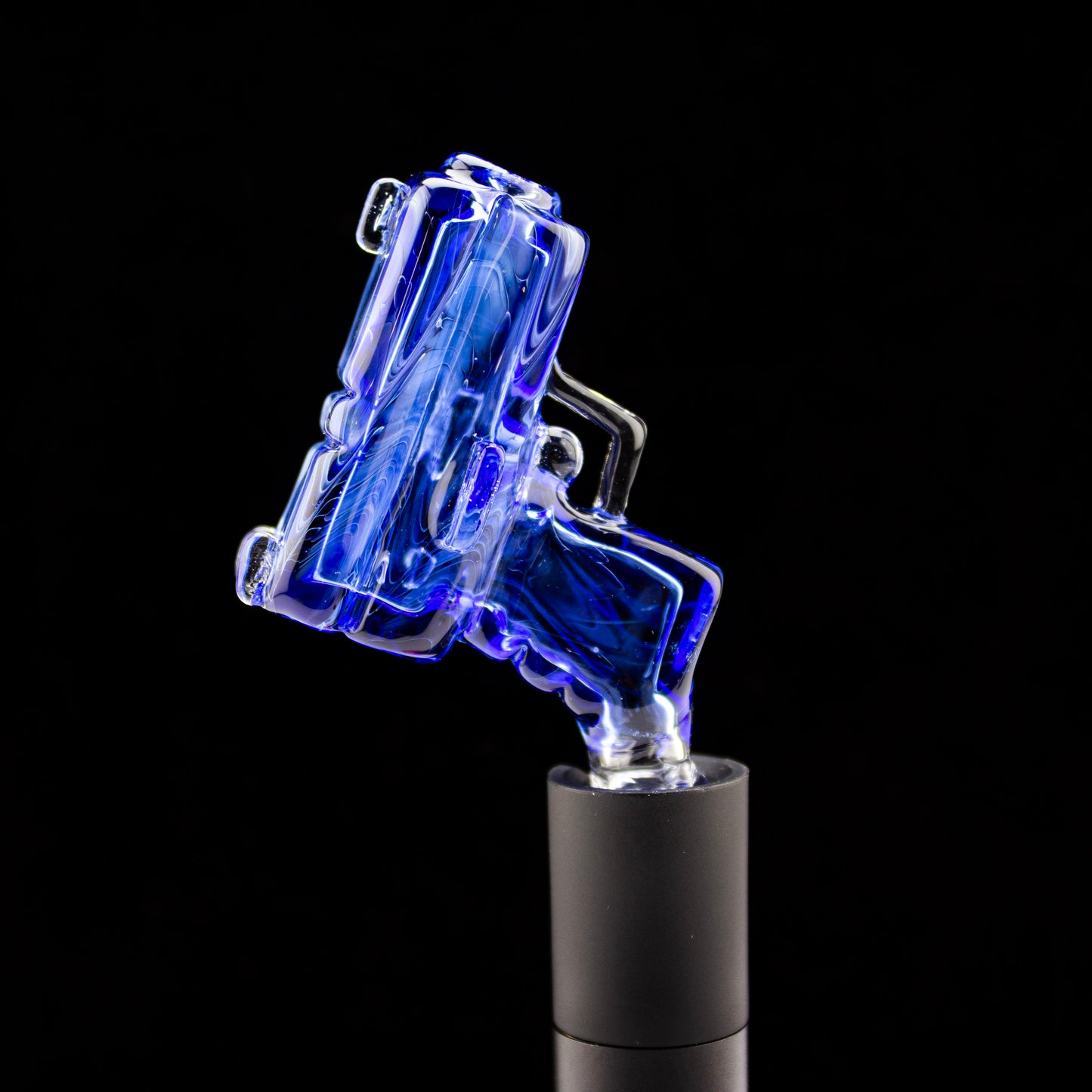 Heart & Mind Glass Fumed Cobalt Pivot Glock Tip #HAM41 - Planet Caravan