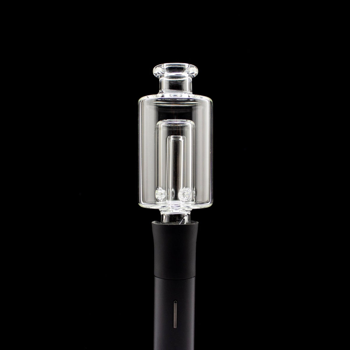 Dark Matter Dark Matter | Clear Pivot Bubbler Tip Heady Pivot Accessories | Planet Caravan