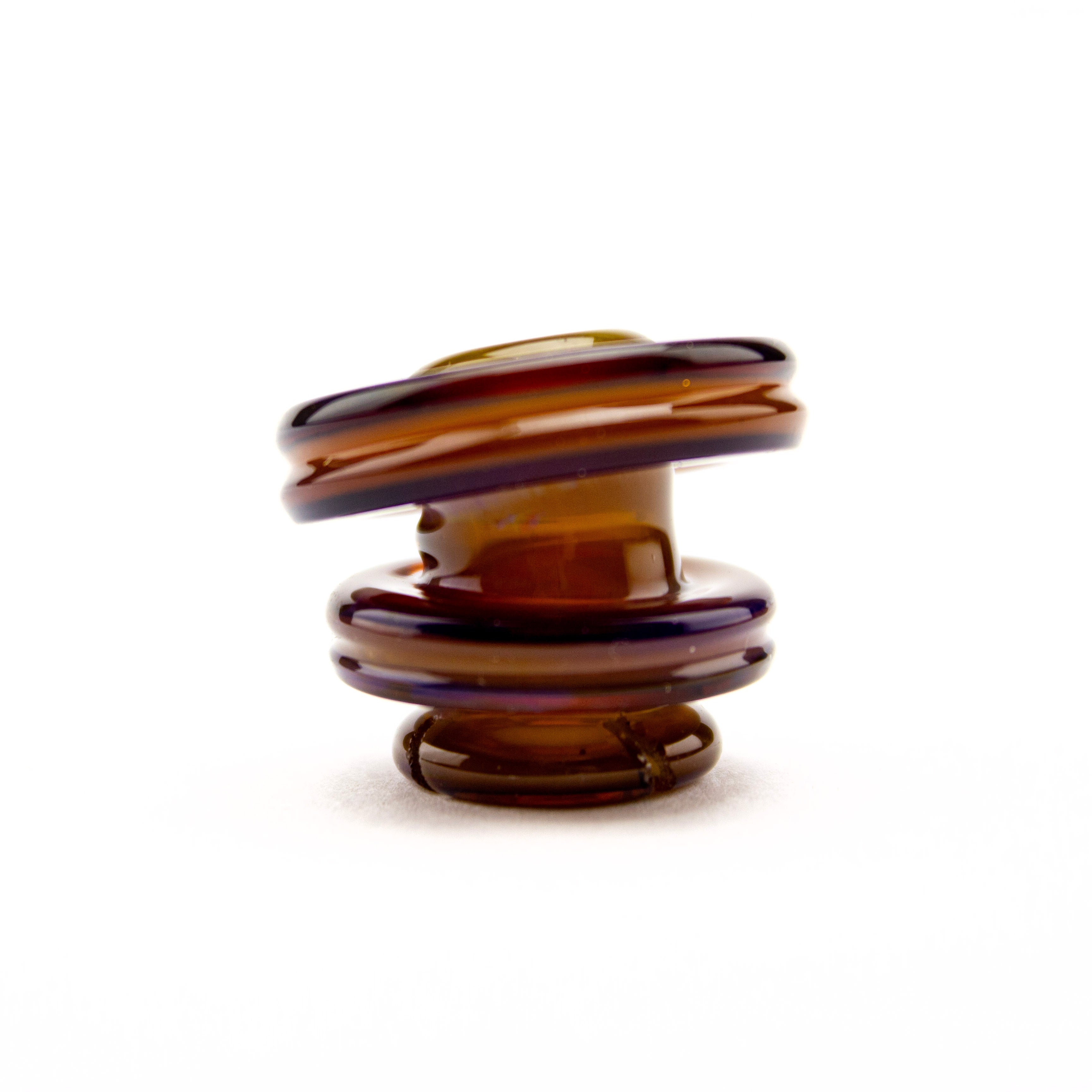 Slate Glass Amber Purple/Canary Kickback Pivot Tip #SLA06 - Planet Caravan