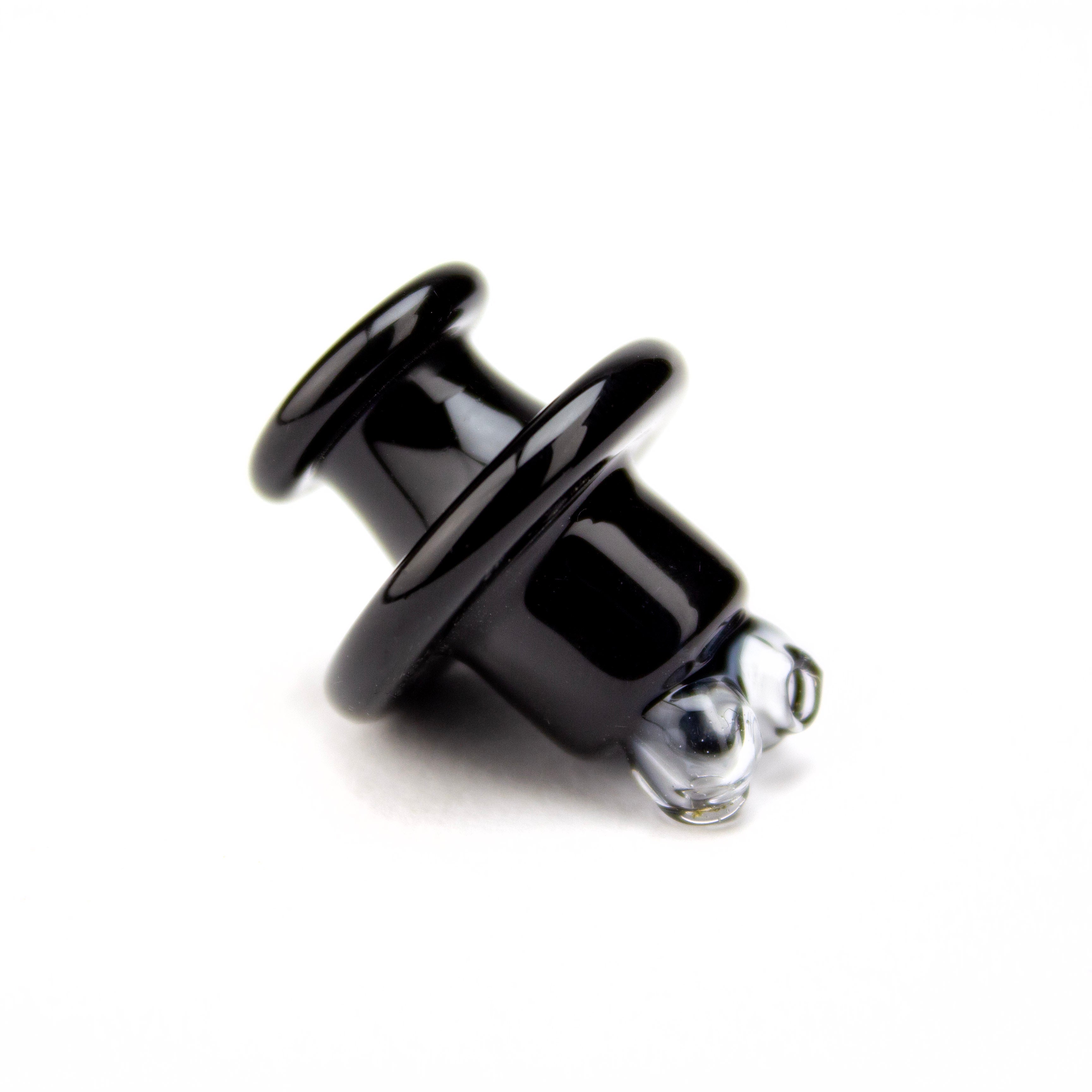 Sandalz Glass Jet Black 3DXL Dichro Spinner Cap #SAN46 - Planet Caravan