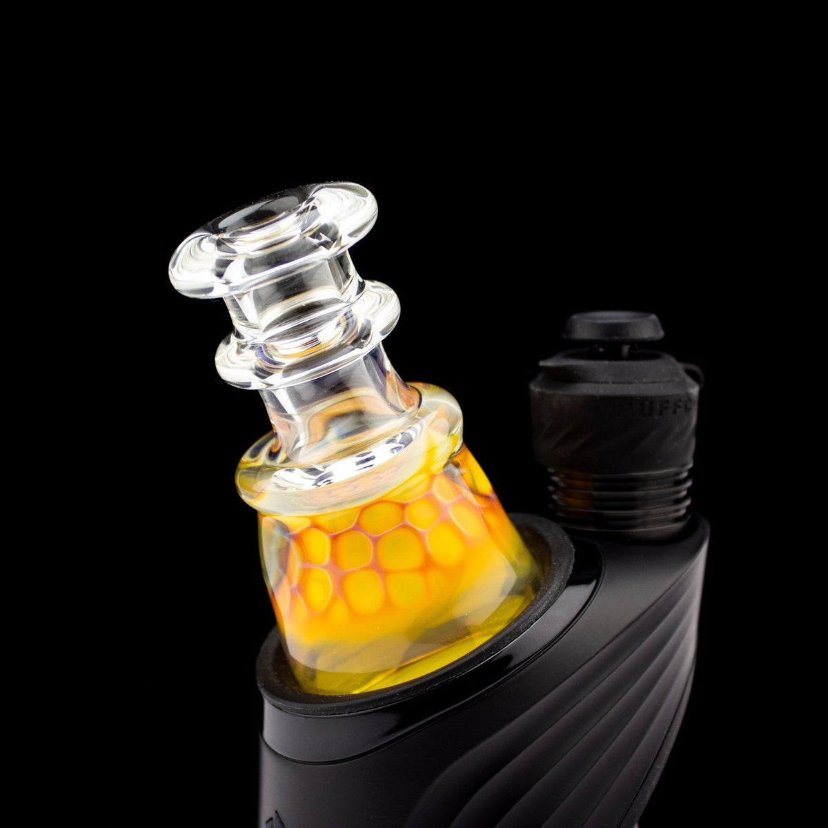 Catfish Glass Clear Lip Honeycomb Dry Top CAF12 Vaporizer Attachments | Planet Caravan