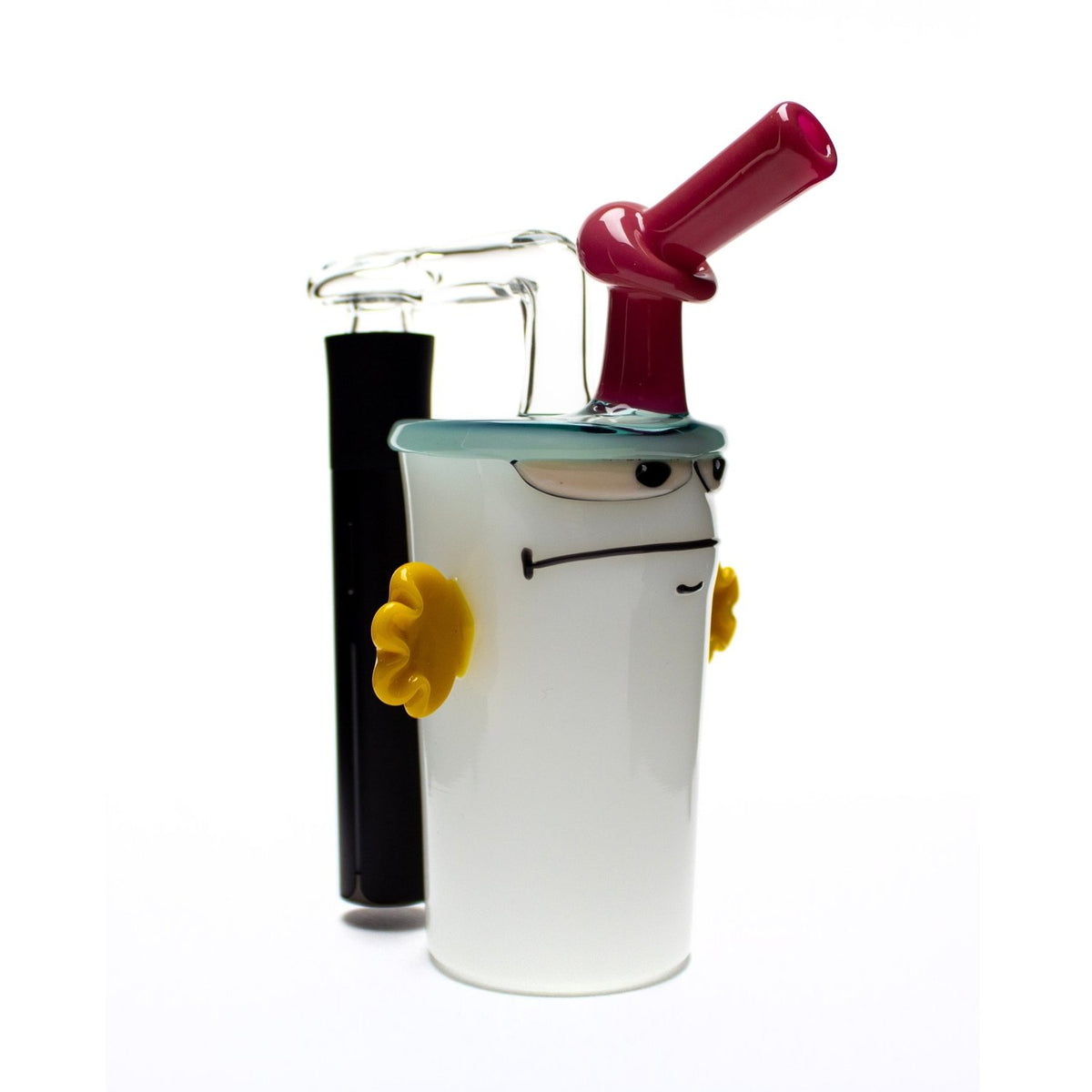 BTGB BTGB | Full Color Master Shake Pivot Tip Bubbler Master-Shake Full Rig Pivot Attachment BGB190 Heady Pivot Accessories | Planet Caravan