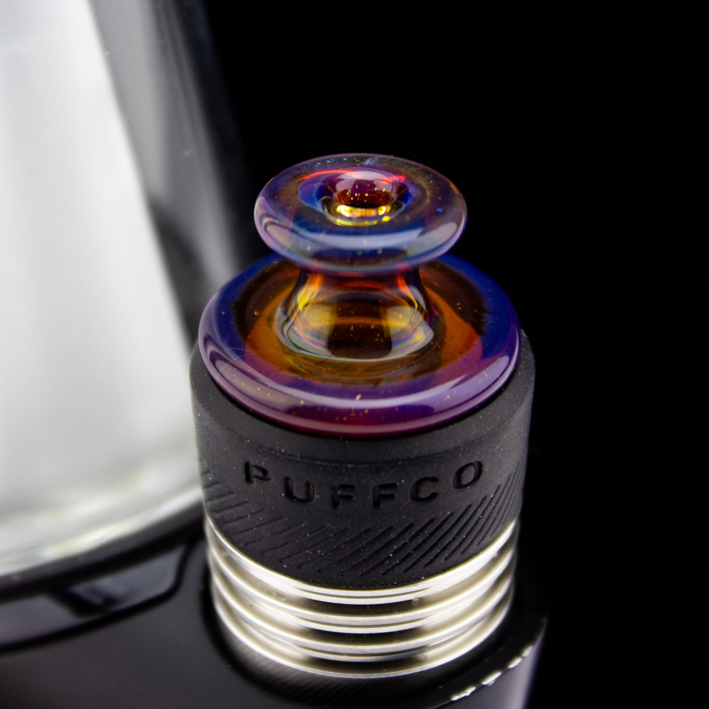 Sandalz Glass Amber Purple/Stardust 3DXL Spinner Cap #SAN60 - Planet Caravan