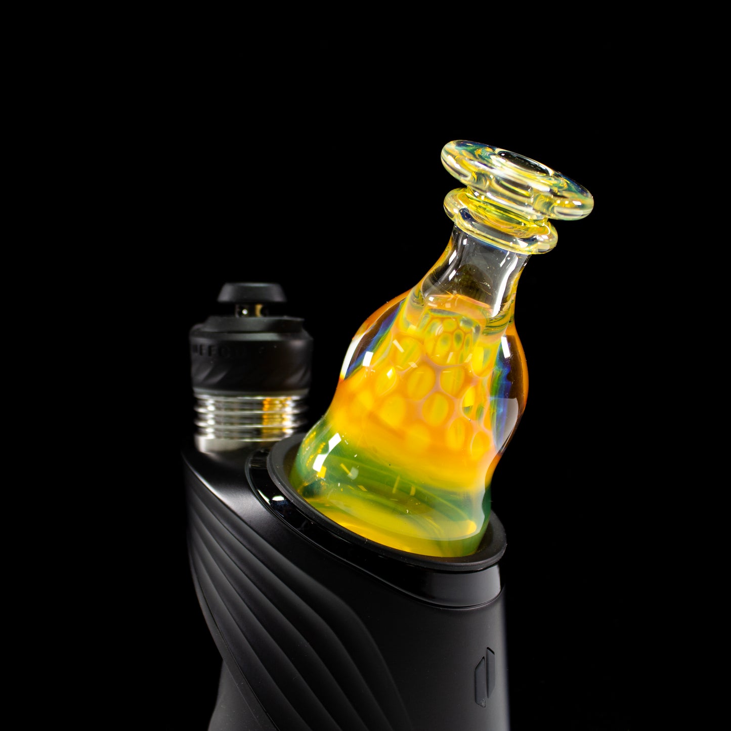 Catfish Glass Fumed Lip Honeycomb Dry Top #CAF34 - Planet Caravan