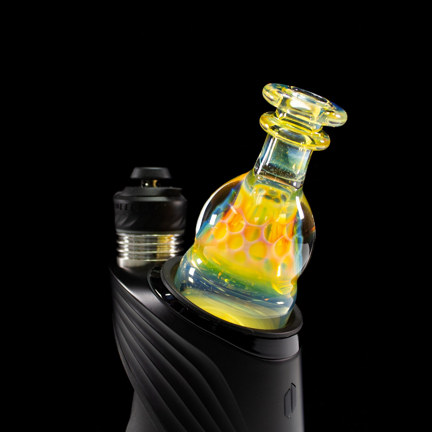 Catfish Glass Fumed Lip Honeycomb Dry Top #CAF33 - Planet Caravan