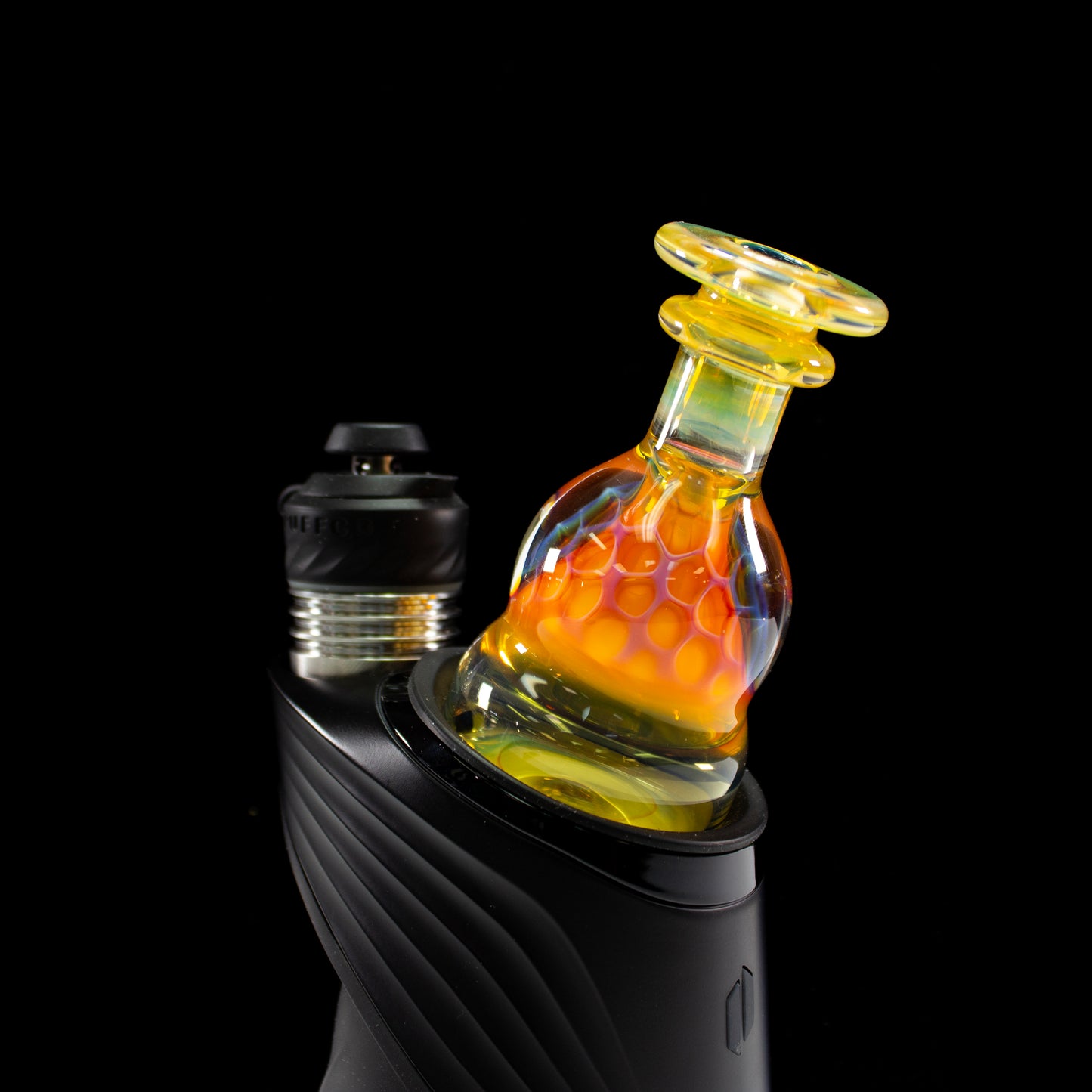 Catfish Glass Fumed Lip Honeycomb Dry Top #CAF29 - Planet Caravan