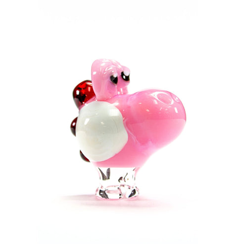 Willy Glass Guy Pink Yoshi Pivot Tip WGG11 Heady Pivot Accessories | Planet Caravan