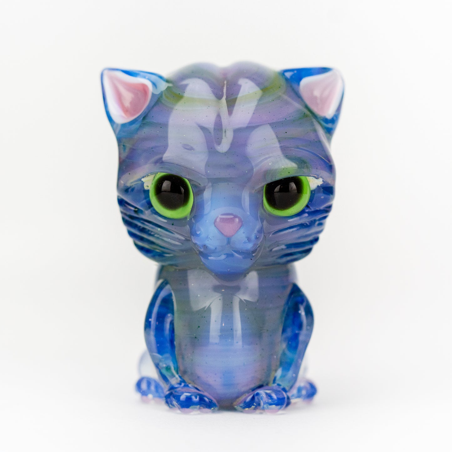 Belmont Glass Light Purple Kitty Pendy #BEL09 - Planet Caravan