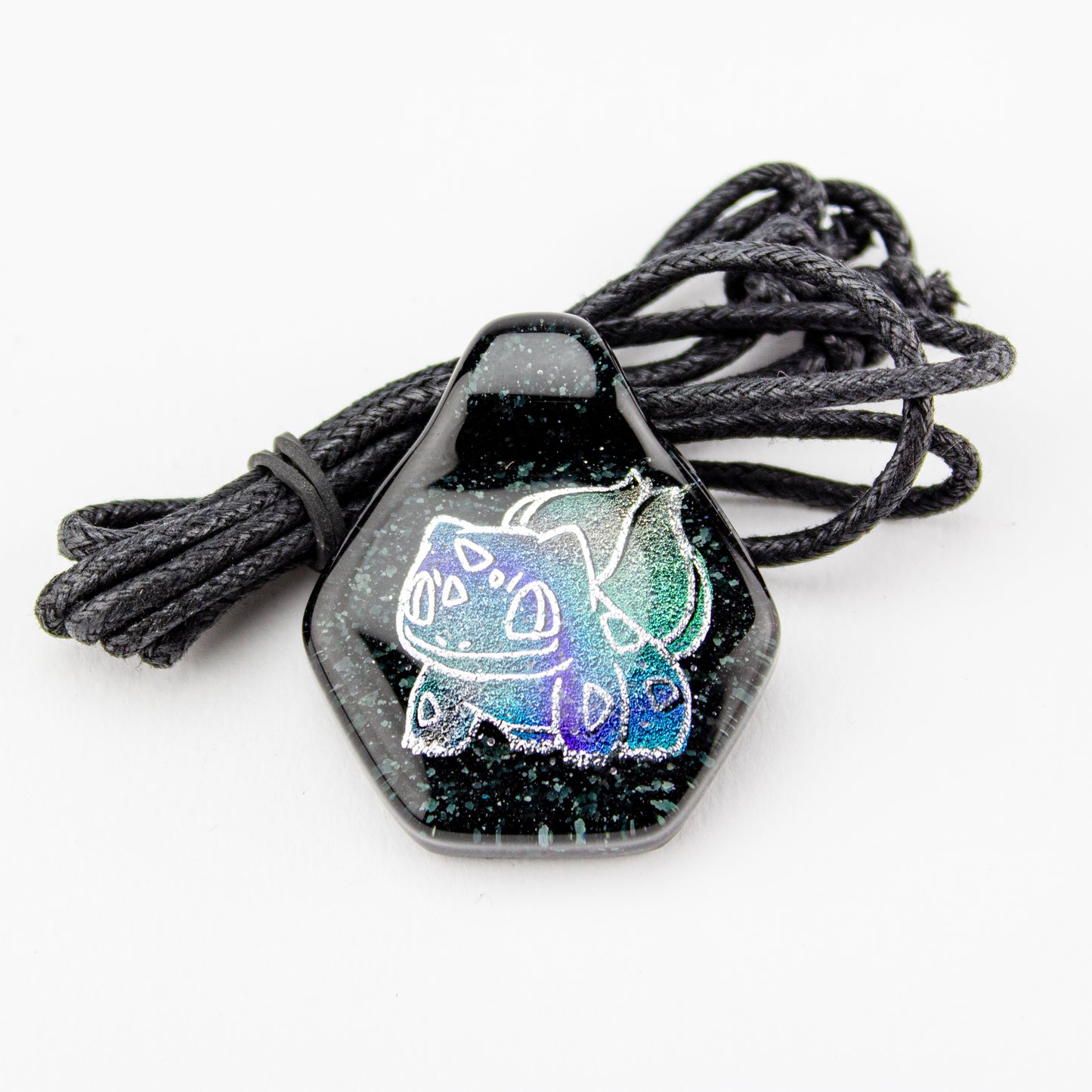 Darkevitrum Glass Dichro Bulbasaur Pendant #DRK30 - Planet Caravan
