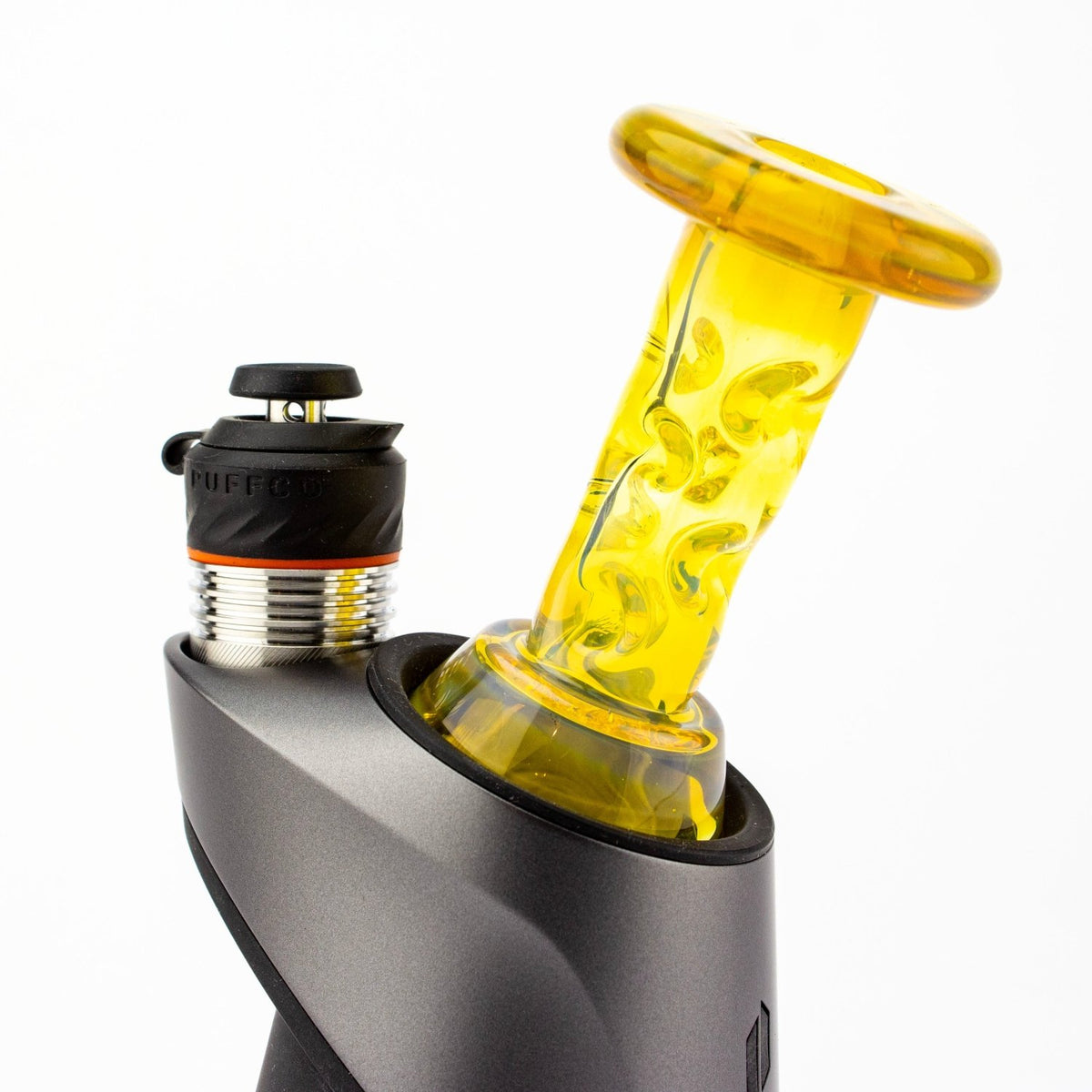 Durin Glass NS Yellow Cooling Tower Peak Dry Top DUR06 Vaporizer Attachments | Planet Caravan