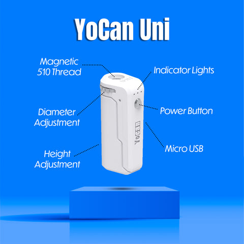 Yocan Uni 510 Thread Batteries - Planet Caravan