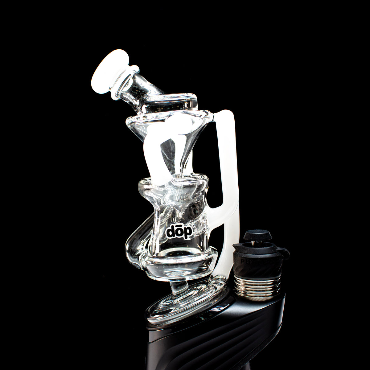 Dop Glass | Floating Cycler Peak Recycler Attachment - White