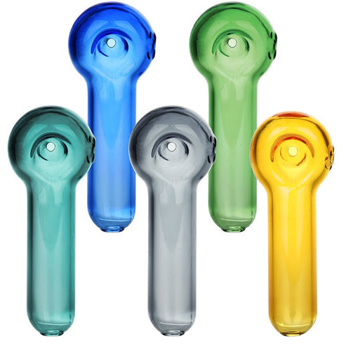 Pulsar Bright Bubble Glass Spoon Pipe 3.25" PP5317 Hand Pipes | Planet Caravan