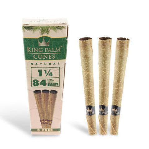 King Palm Natural Leaf 1.25 Cones 3pk - Planet Caravan