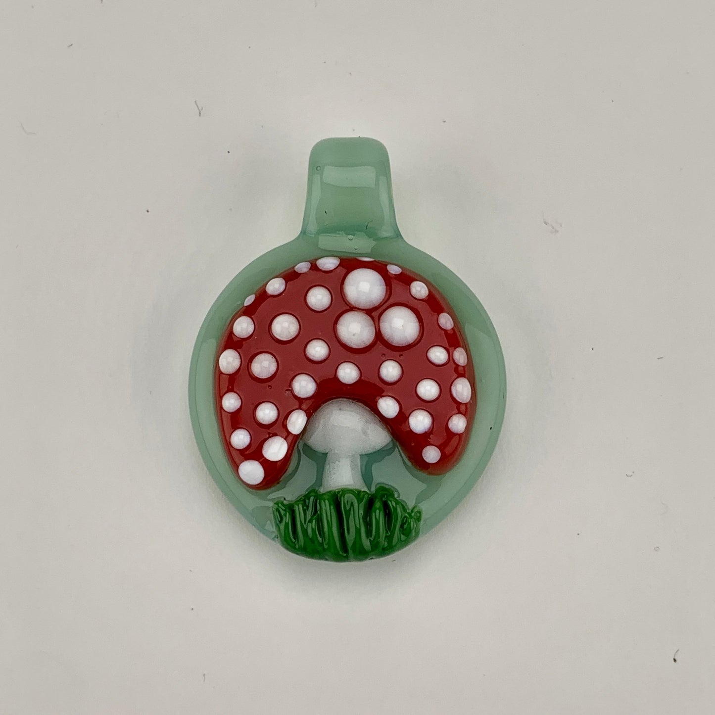 Green Mushroom Pendy #GLH02 - Planet Caravan Smoke Shop