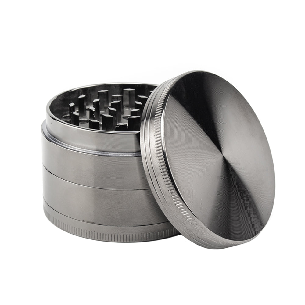 4pc Black Grinder - Planet Caravan Smoke Shop