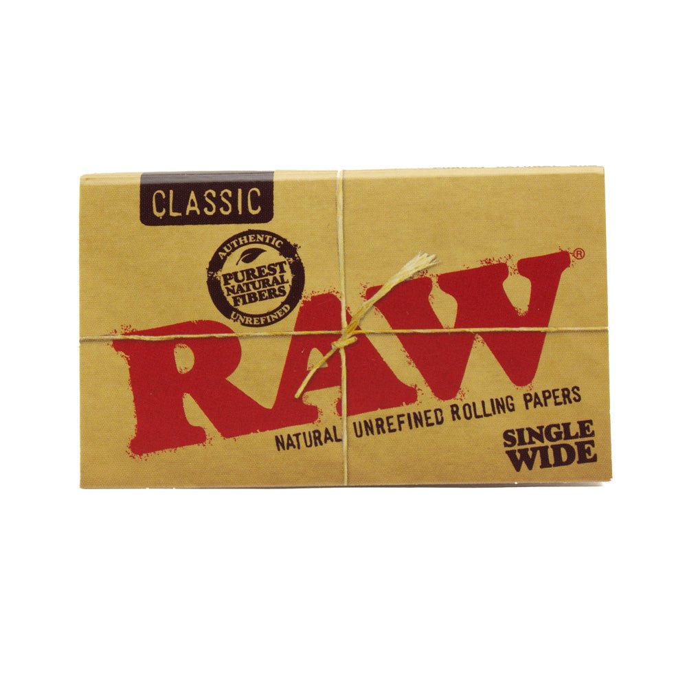 RAW RAW Classic Rolling Papers - 1.0 Single Wide Papers & Blunt Wraps | Planet Caravan