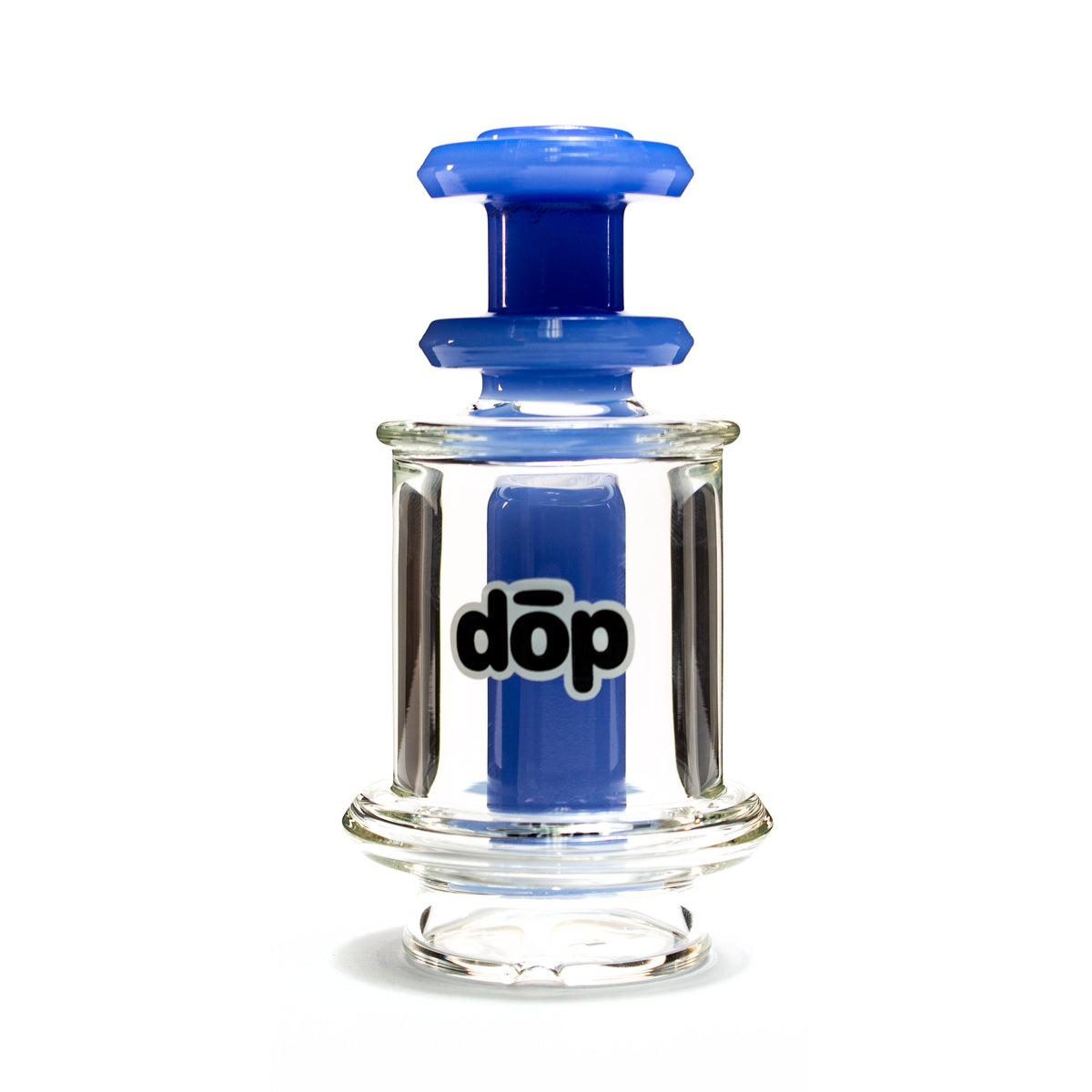 Dop Glass | Chug Peak Bubbler Attachment - Milky Blue