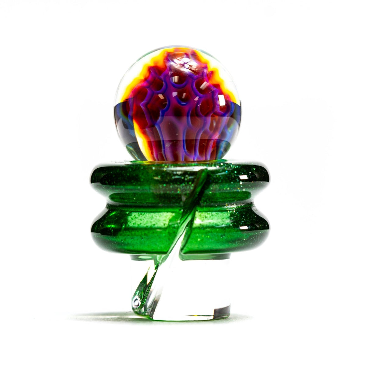 One Trick Pony OTP | Green Stardust 3DXL Honeycomb Rockulus OTP715 Heady Carb Caps | Planet Caravan