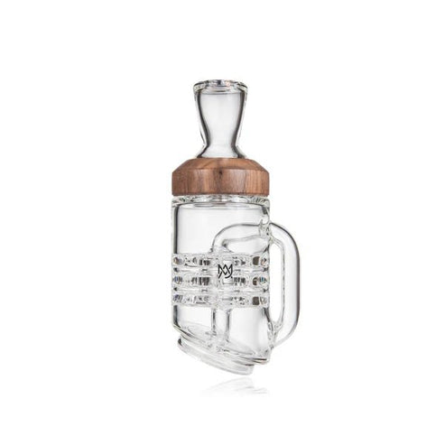 MJ Arsenal MJ Arsenal Walnut Halo Bubbler Peak Attachment Vaporizer Attachments | Planet Caravan