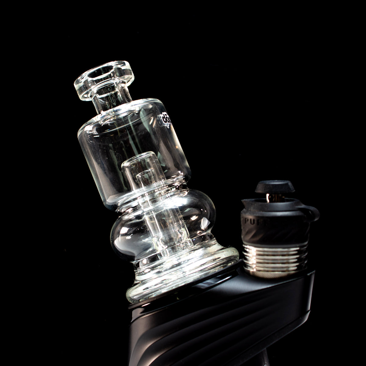 Dop Glass | Hybrid Peak/Pivot Bubbler Attachment - Clear