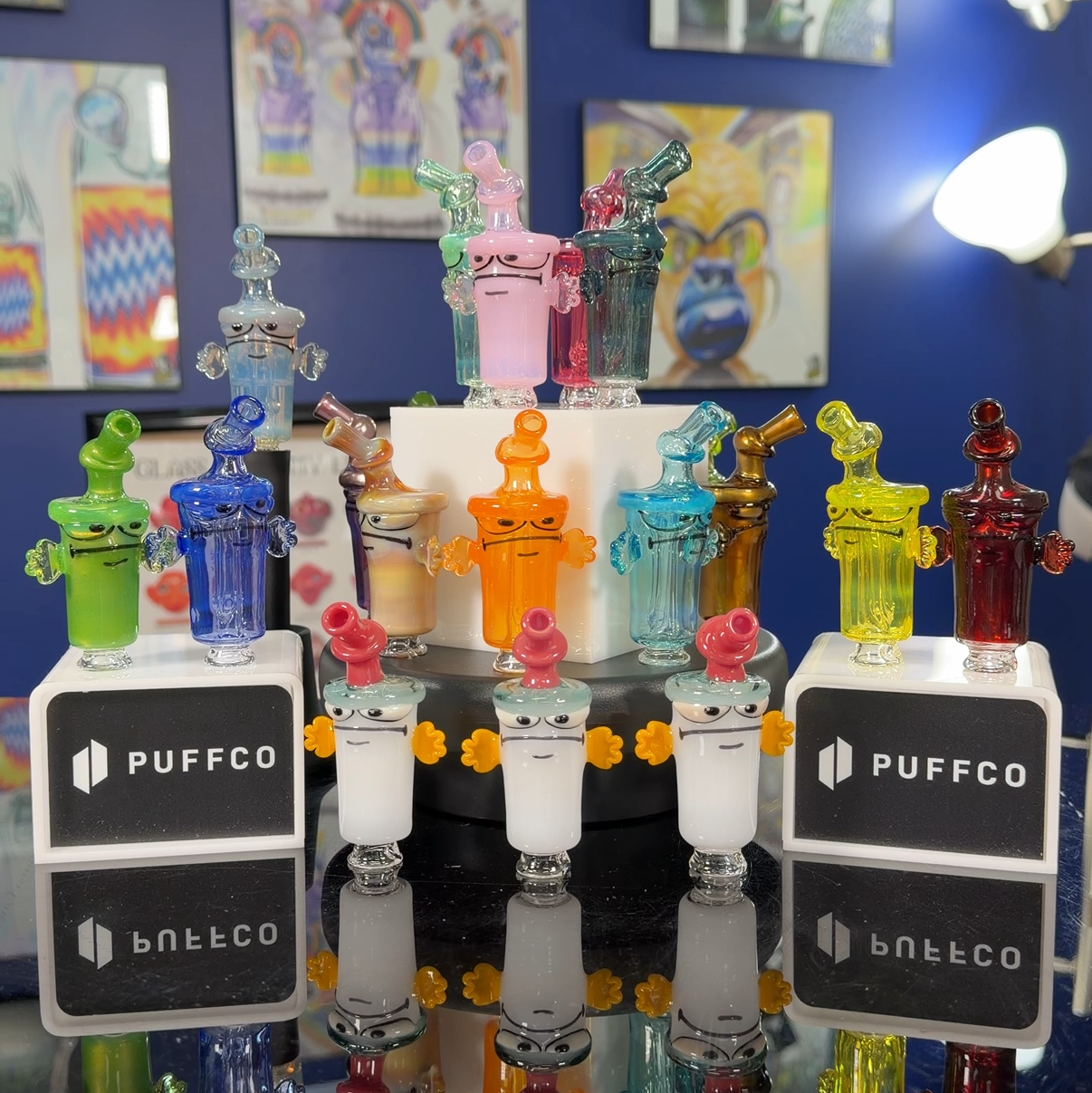 BTGB BTGB | Full Color Master Shake Pivot Tip Bubbler - Planet Caravan