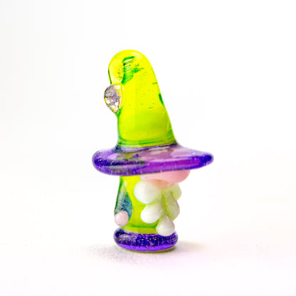 SRGlassworks Green & Purple Wizard Pendant #SRG49 - Planet Caravan