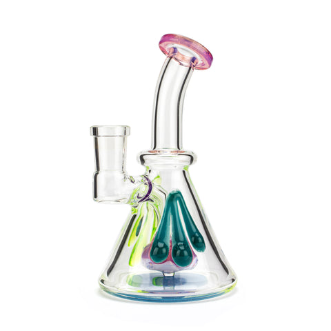 Uzzi Glass Drippy Mini Beaker #UZI35 - Planet Caravan