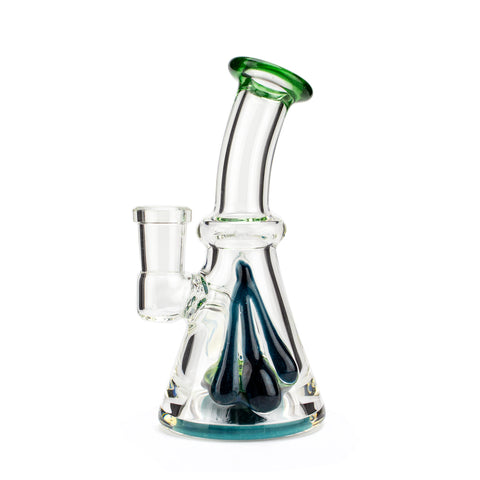 Uzzi Glass Drippy Mini Beaker #UZI37 - Planet Caravan