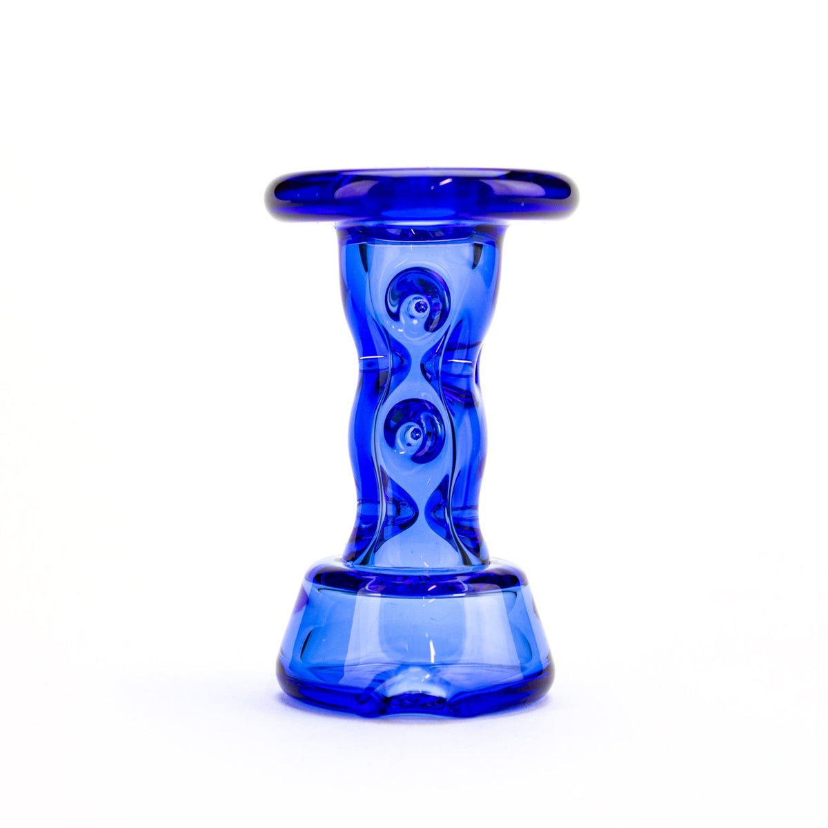 Durin Glass Blue Cooling Tower Peak Dry Top DUR10 Vaporizer Attachments | Planet Caravan