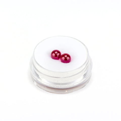 2pk 5mm Ruby Terp Pearls #RPB10