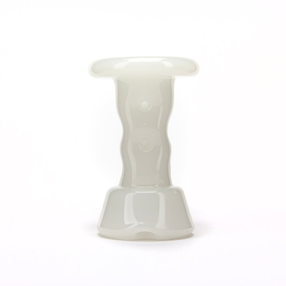 Durin Glass Solid White Cooling Tower Peak Dry Top DUR18 Vaporizer Attachments | Planet Caravan
