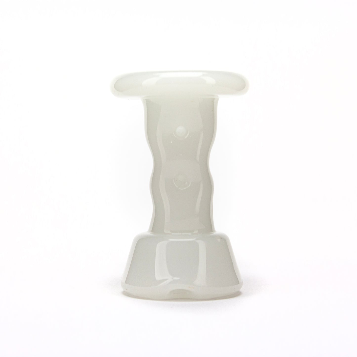 Durin Glass Solid White Cooling Tower Dry Top Attachment #DUR18 - Planet Caravan