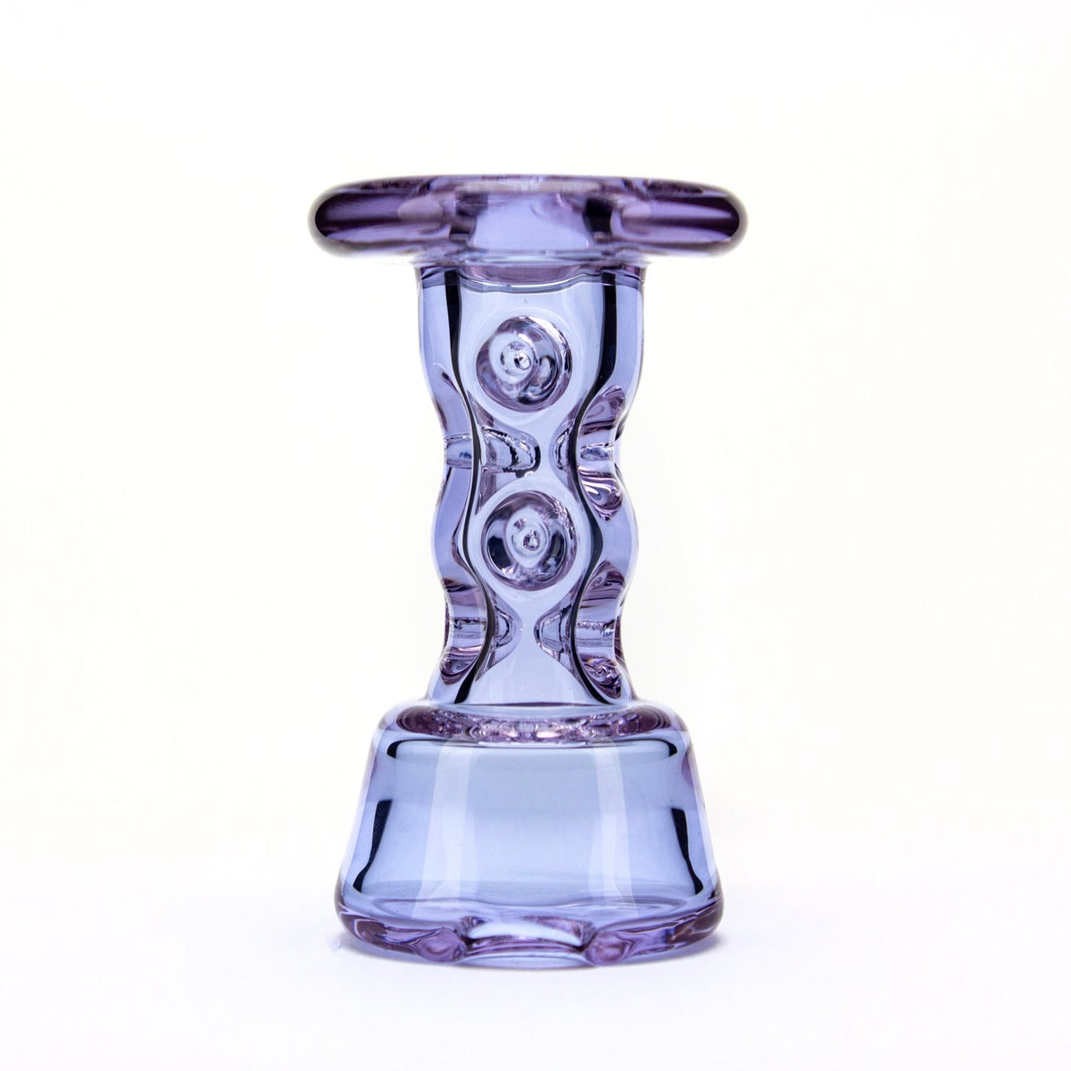 Durin Glass Trans Purple Cooling Tower Peak Dry Top DUR22 Vaporizer Attachments | Planet Caravan
